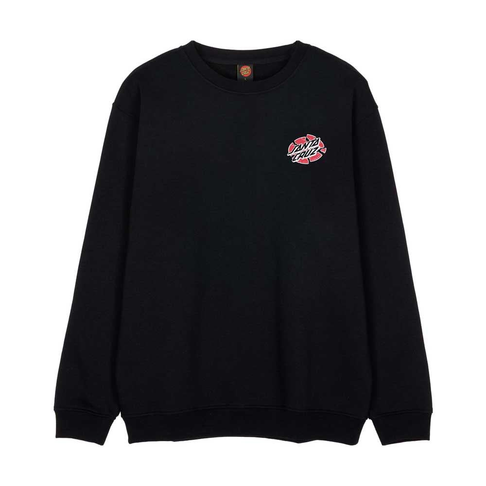 Santa Cruz Grabke Exploding Dot Crewneck Sweatshirt Black
