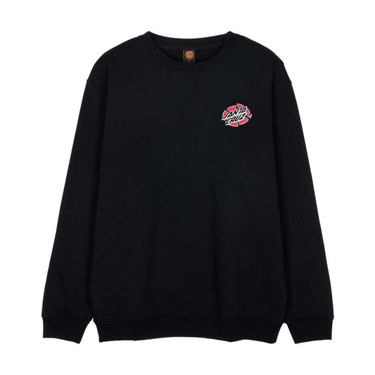 Santa Cruz Grabke Exploding Dot Crewneck Sweatshirt Black