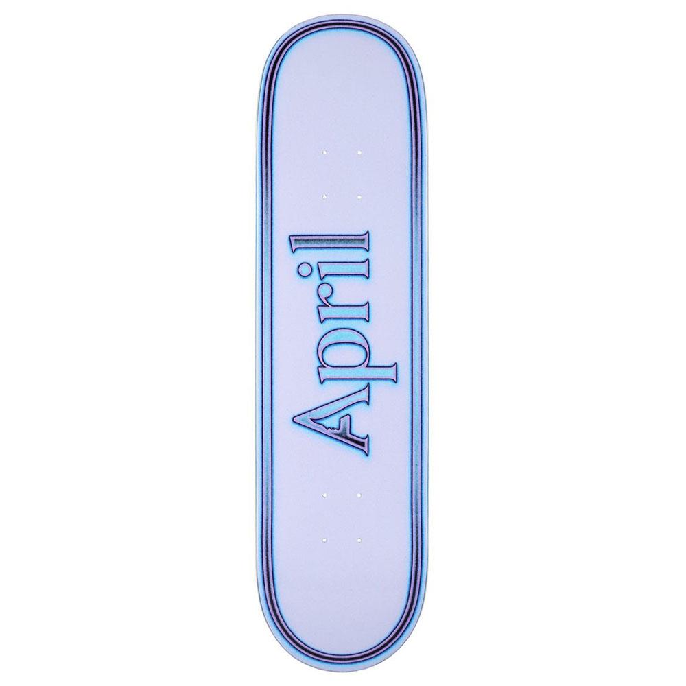April OG Logo 'Uni' Skateboard Deck White 8.5"