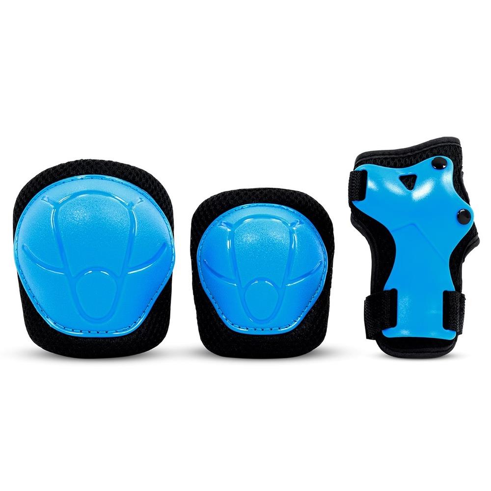 SFR Essentials Youth Triple Pad Set Elbow Knee Wrist  Blue