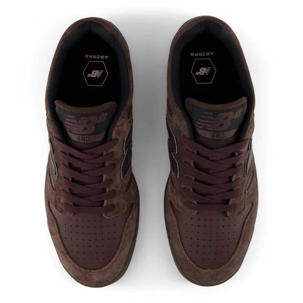 New Balance Numeric 480 Skate Shoes Chocolate Brown