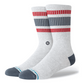 Stance Boyd Pop Stitch Crew Socks Heather Grey Large Uk7-11