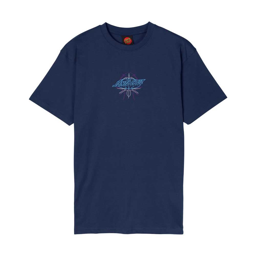 Santa Cruz Meek Pinstripe Slasher T-Shirt Midnight Blue