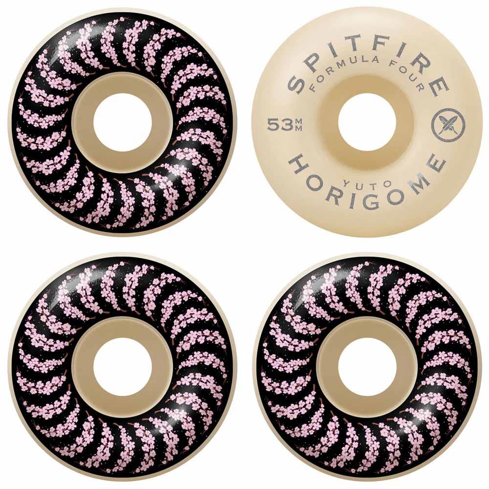 Spitfire Formula Four Skateboard Wheels F4 99 Yuto Cherry Blossom Natural 53mm