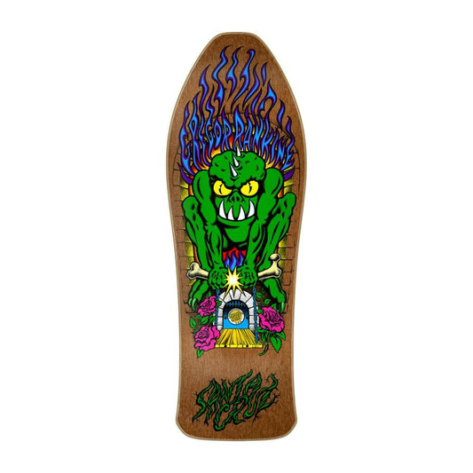 Santa Cruz Reissue Skateboard Deck Rankine Monster Reissue Brown Multi 10.39"