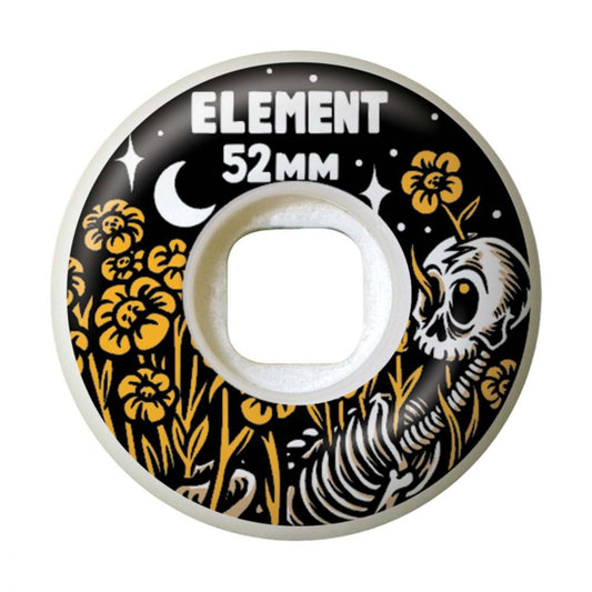 Element Skateboard Wheels Timber Bygone White 52mm 99a