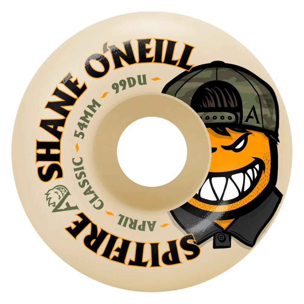 Spitfire x April Formula 4 Shane Oneill Classic 54mm Skateboard Wheels Natural 99a