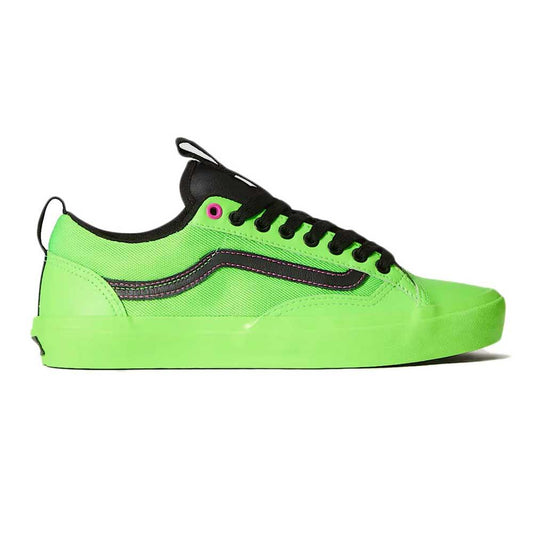 Vans Skate Old Skool 36+ Acid Airbrush Black Green Gecko Skate Shoes
