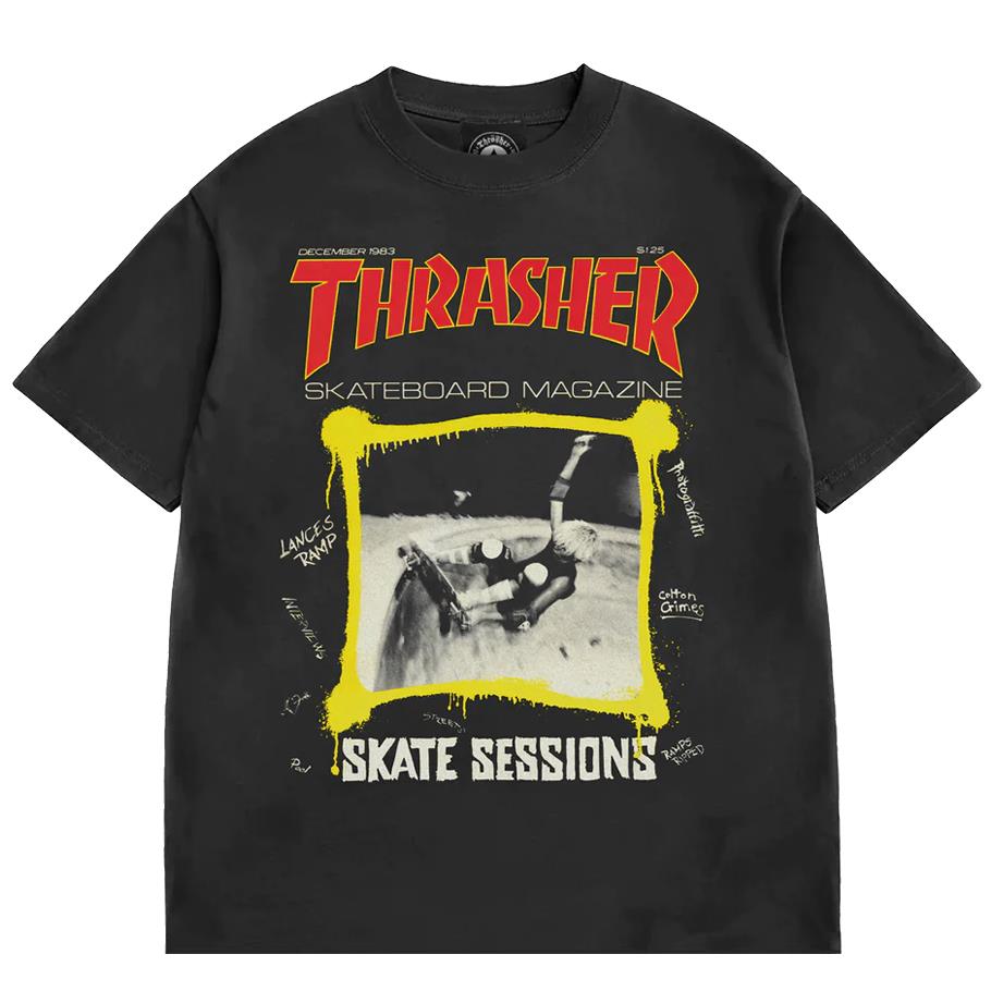 Thrasher Magazine T-Shirt December 1983 Vintage Black