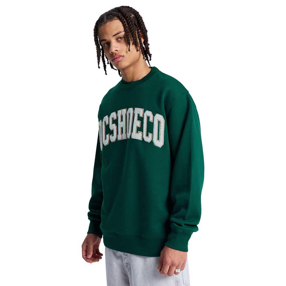 DC Shoe Co Varsity Crewneck SweatShirt Ponderosa Pine Green