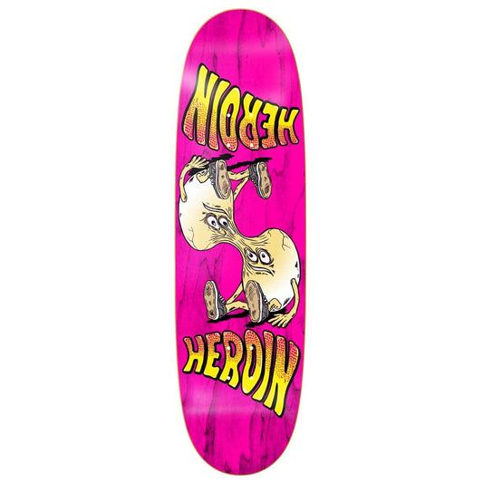 Heroin Skateboards Merged Egg Multiple Stains Skateboard Deck 8.88”