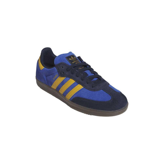 Adidas Skateboarding Samba ADV  Co Navy Preloved Yellow Royal Blue Skate Shoes