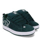 DC Shoe Co Court Graffik Skate Shoes Dark Green White