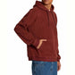 RVCA Hewitt Hooded Sweatshirt Dark Red Earth