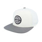 Brixton OATH III Snapback Cap Charcoal Off White One Size