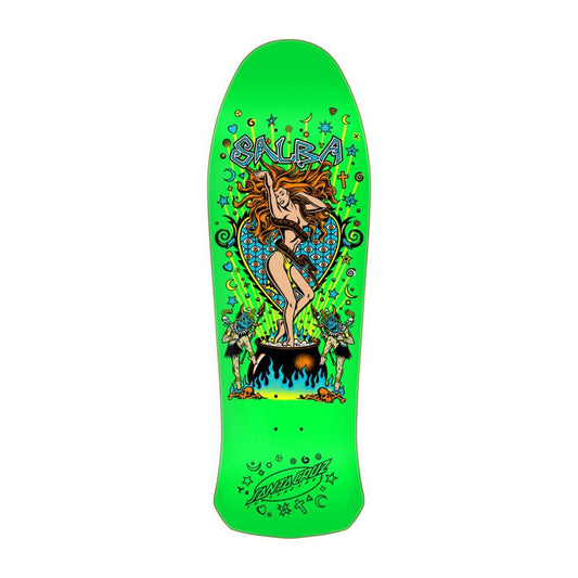 Santa Cruz Reissue Skateboard Deck Salba Witch Doctor Green 10.4"