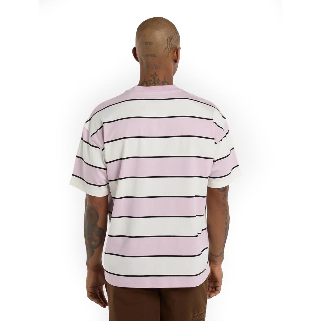 Dickies Short Sleeve Embroidery Stripe T-Shirt Ecru