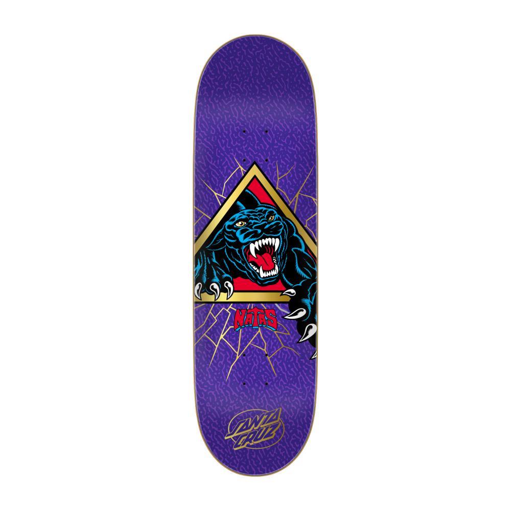 Santa Cruz Natas Shattered Panther VX Purple Assorted Skateboard Deck 9"