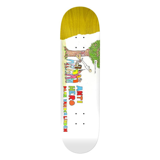 Antihero Daan Porous Walker Round 3 Skateboard Deck White 8.25"