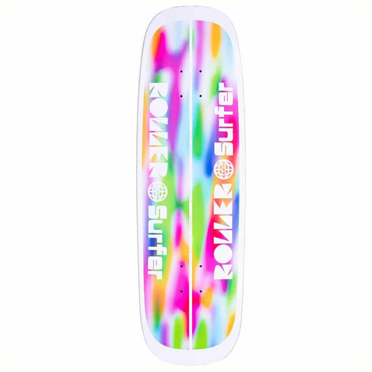 Blast Skates Koppl Roller Earth Surfer Skateboard Deck White 8.5"