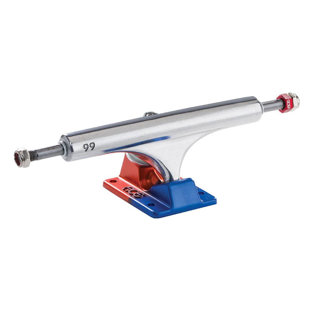 Ace AF1 Skateboard Trucks Anodized Blue Orange Polished 66 9"