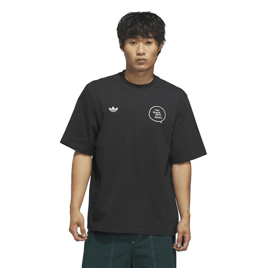 Adidas Skateboarding Gonz Spot T-Shirt Black Ice Purple