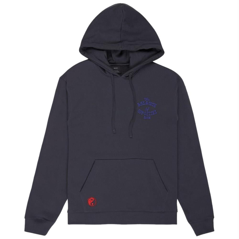 RVCA Dalas Snake Pullover Hooded Sweatshirt Garage Blue