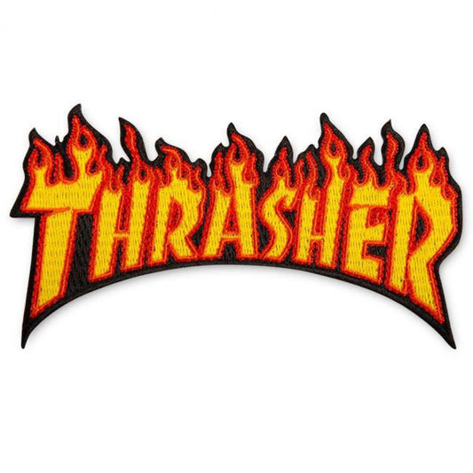 Thrasher Magazine Logo Patch Flame Logo 4.5"