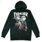 Thrasher Skateboard Magazine Wolves Hooded Sweatshirt Black