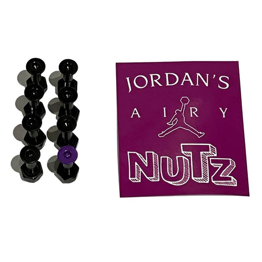 Deez Nuts Jordan Thackery Airy Nuts Skateboard Bolts 7/8" Allen Key Black x 7 Purple x 1