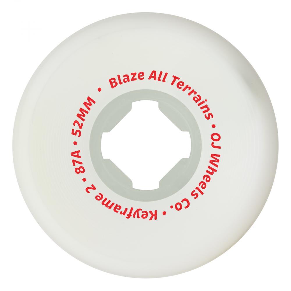 OJ Wheels Keyframe 2 Soft Skateboard Wheels White 87a 58mm