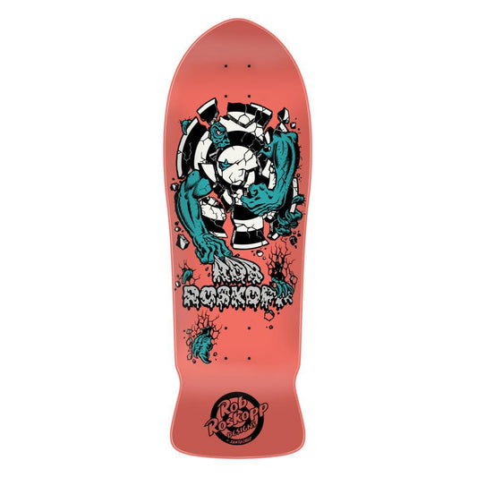 Santa Cruz Skateboard Deck Roskopp Three Reissue Pink 10.17"