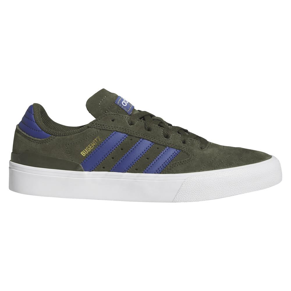 Adidas Skateboarding Busenitz Vulc II Skate Shoes Night Cargo Muted Purple Cloud White