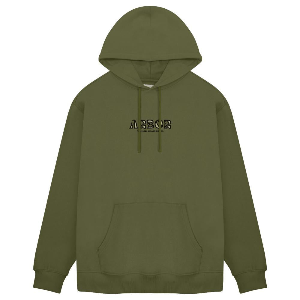 Arbor Skateboards Fibonacci Hooded Sweatshirt Army Green