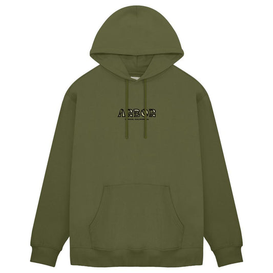 Arbor Skateboards Fibonacci Hooded Sweatshirt Army Green