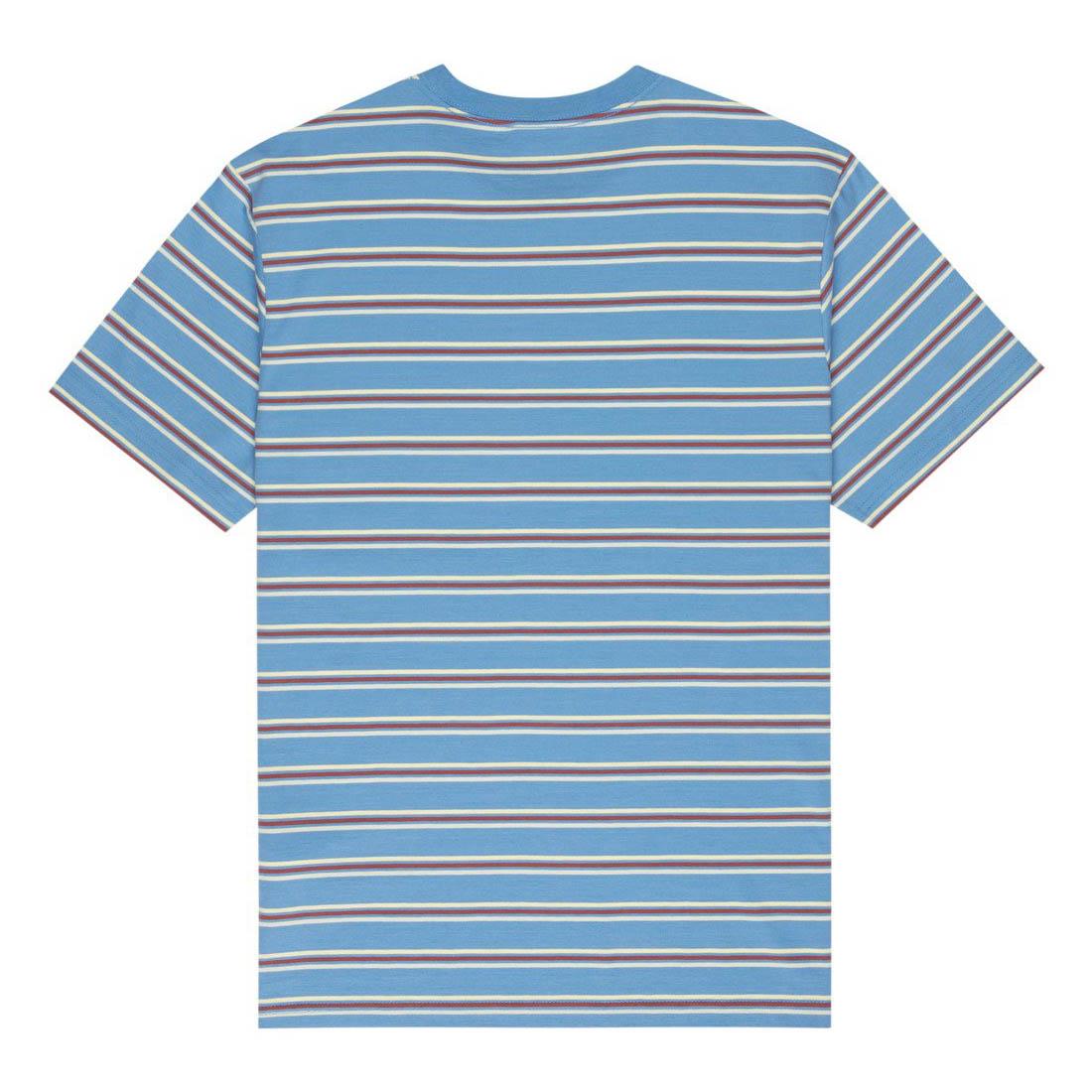 Element Icon Embroidery T-Shirt Blue Washed Stripes Riviera