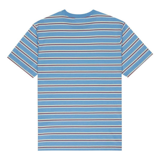 Element Icon Embroidery T-Shirt Blue Washed Stripes Riviera