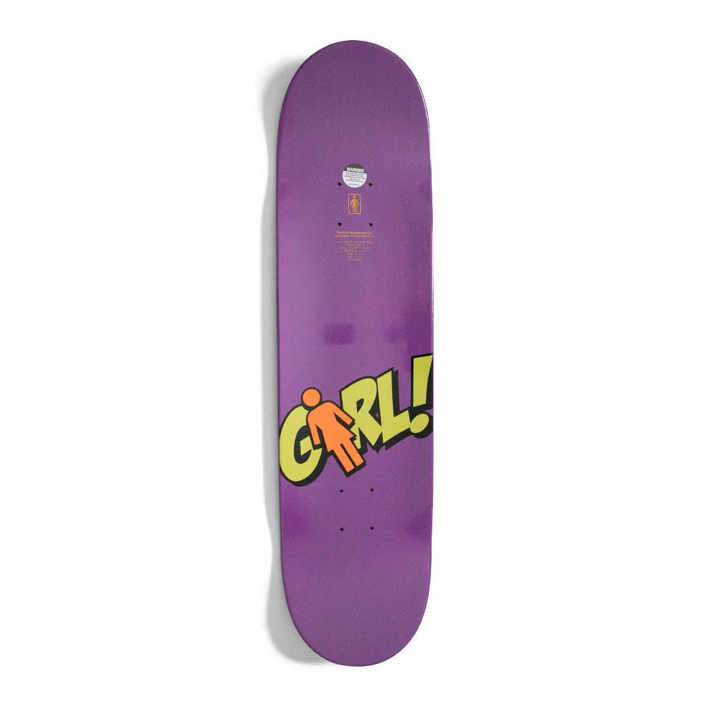Girl Geering Blammo Skateboard Deck Purple G045 8"