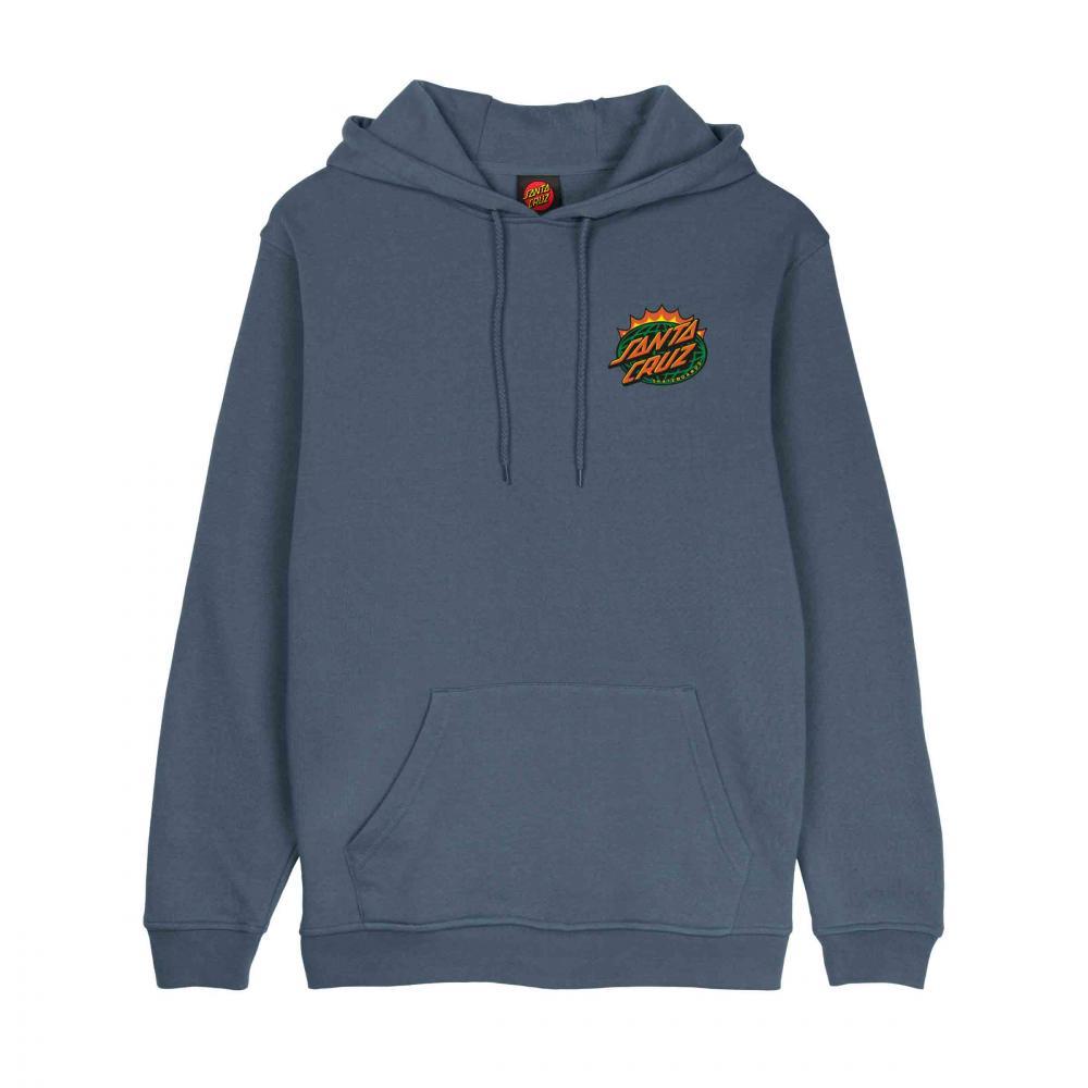 Santa Cruz Hooded Sweatshirt Kendall End Of The Dot Storm Grey