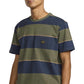 RVCA Dayshift Stripe Pocket T-Shirt Moody Blue