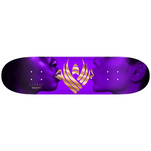 Powell Peralta KISS Flight Deck Purple Gold Foil Skateboard Deck 8.38"