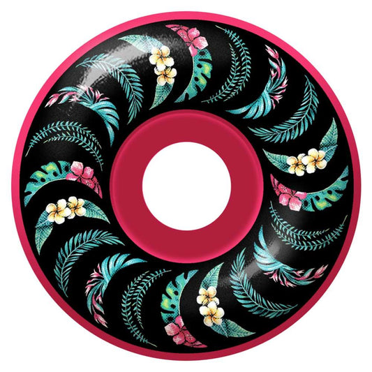 Spitfire Team Floral Skateboard Wheels Formula Four 99A Classic Pink 52mm