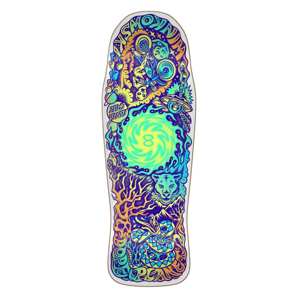 Santa Cruz VX Skateboard Deck Winkowski Dope Planet Shaped Multi 10.34"