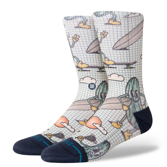 Stance Socks Feeling Pickled Crew Cream Large