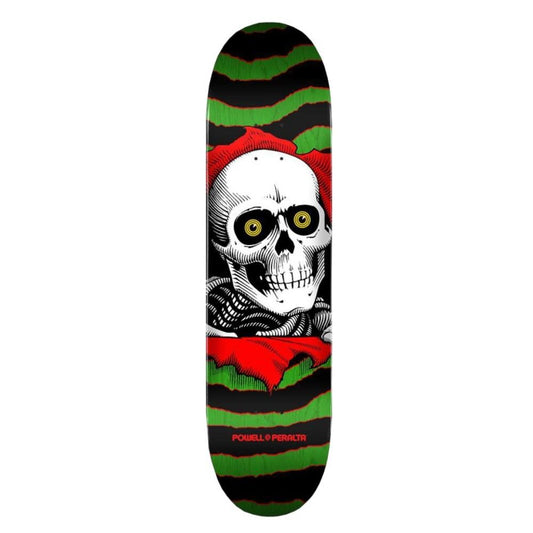 Powell Peralta Ripper Green Stain Red Skateboard Deck 8.0"