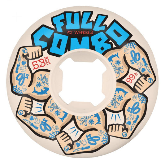 OJ Skateboard Wheels Team Elite Full Combo 99a White 59mm
