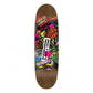 Santa Cruz VX Skateboard Deck Kendall Street Art Collage Brown 9"