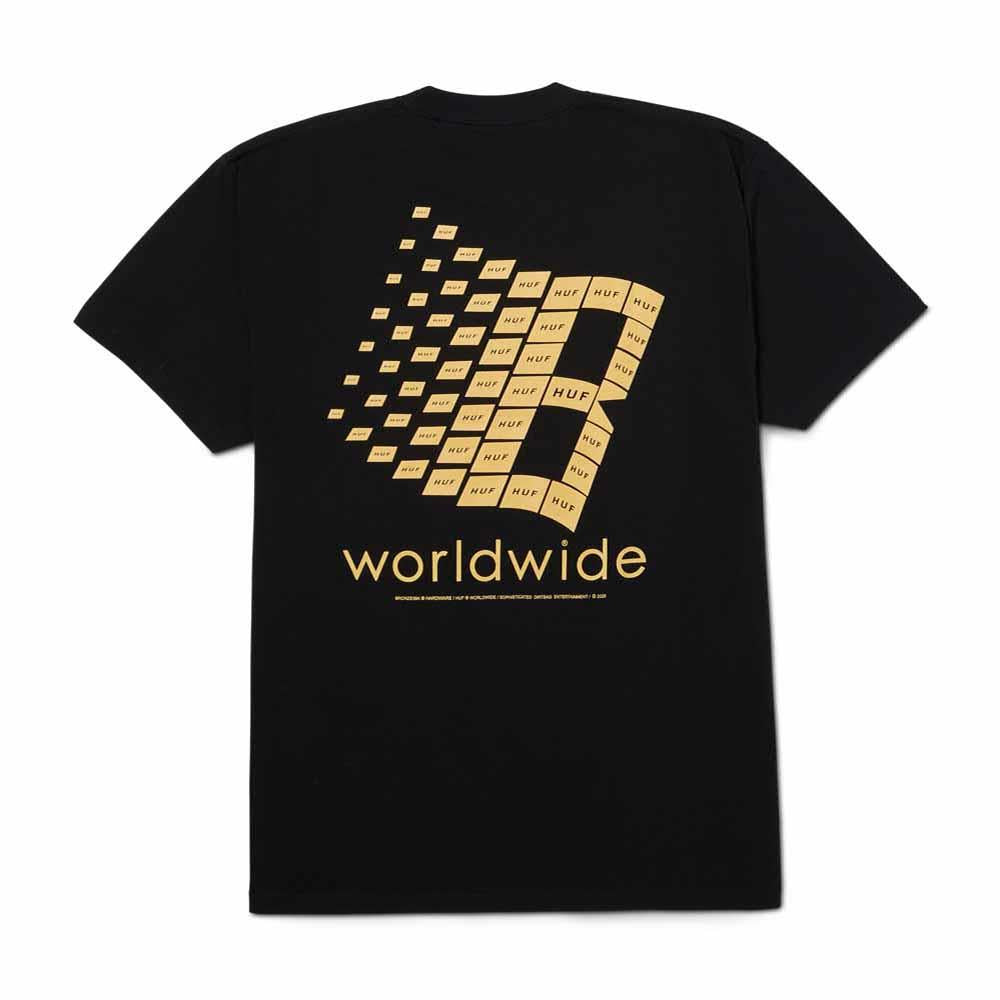 Huf X Bronze T-Shirt Black