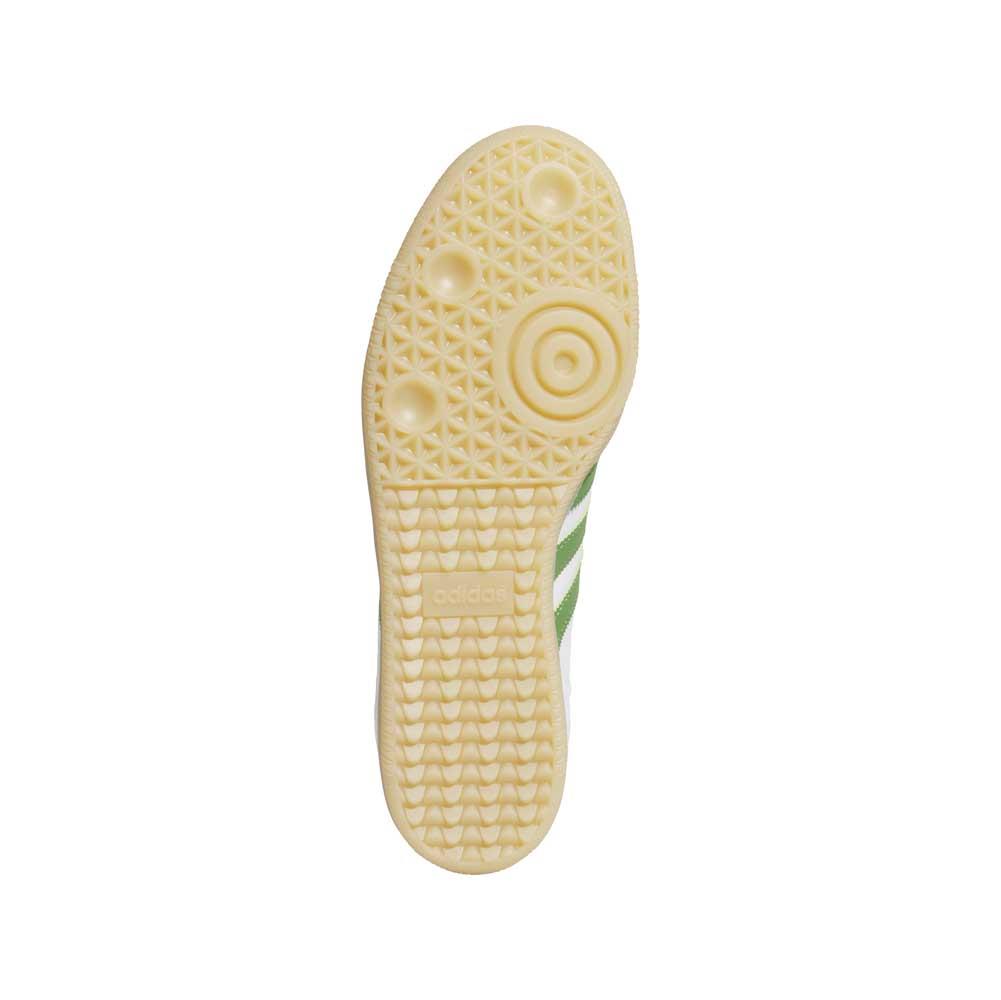 Adidas Skateboarding Samba ADV Cloud White Crew Green Gum Skate Shoes