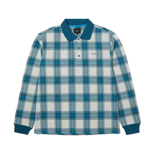 HUF Knit 89 Plaid Rugby Shirt Natural